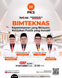 Presiden PKS Almuzzammil Yusuf Akan Sampaikan Pidato Politik Kebangsaan Malam Ini di tvOne