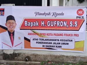 Gufran, Aleg PKS DPRD Sumbar, Realisasikan Aspirasi Penerangan Jalan di Tarandam I Padang Clone